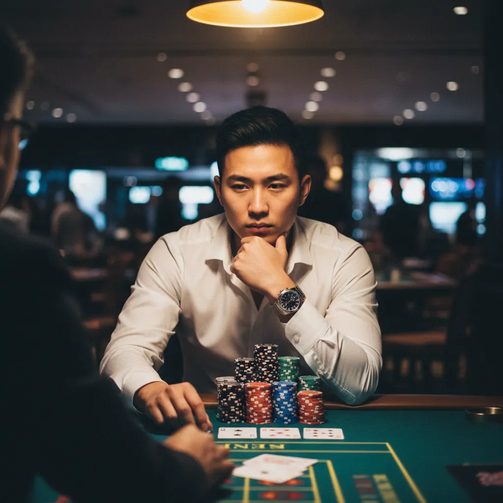 Roulette Table with Bets