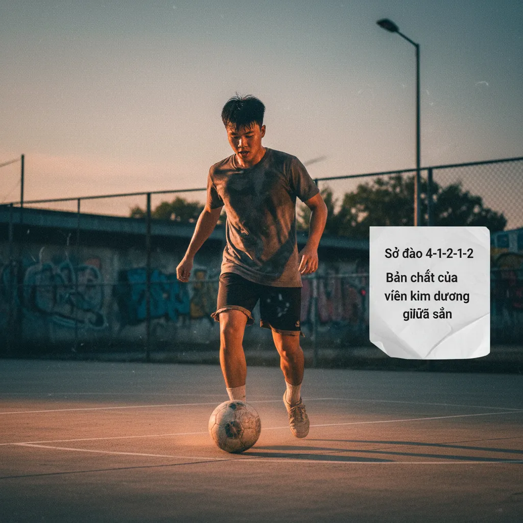 Sơ đồ 4-1-2-1-2: Bản chất của viên kim cương giữa sân