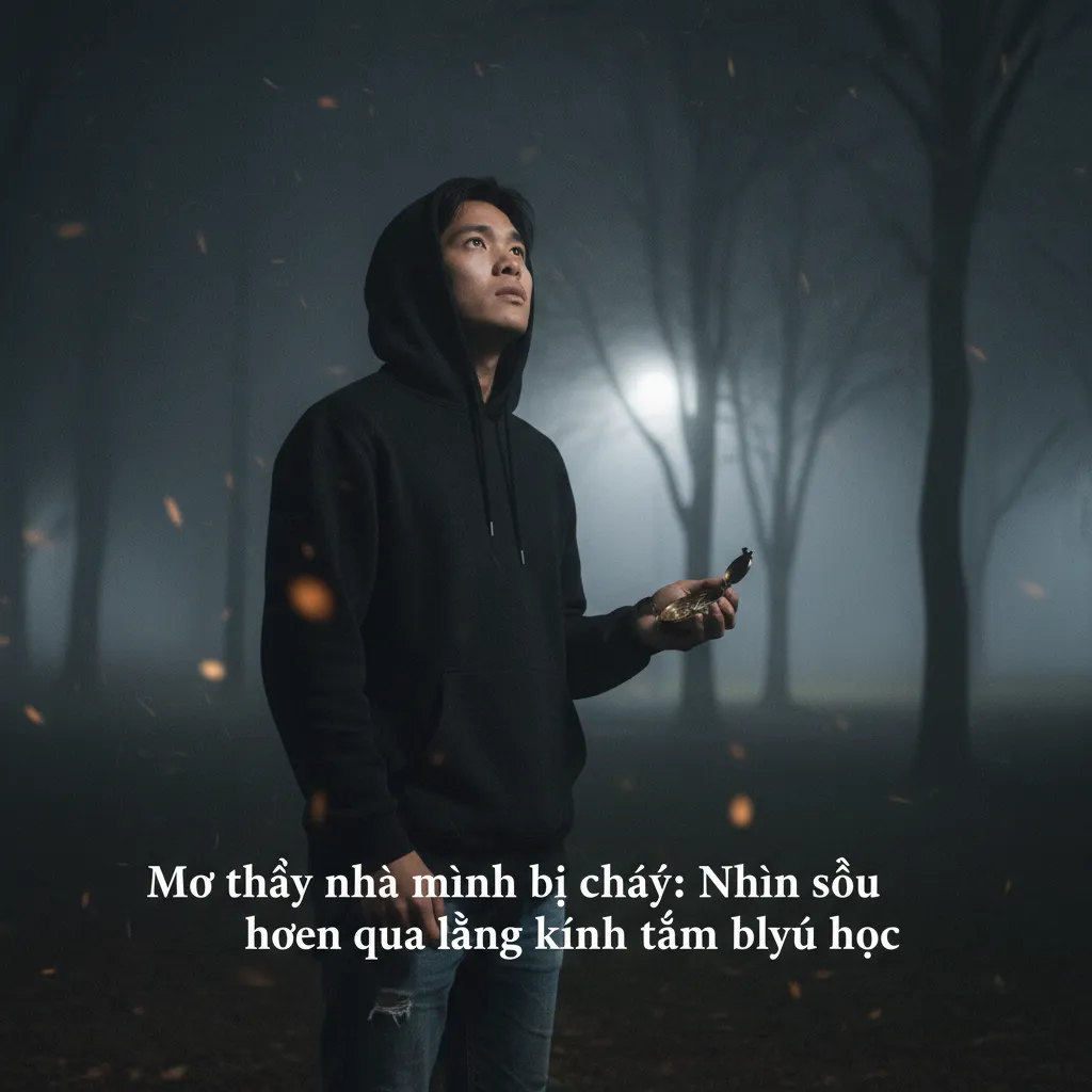 Áp lực và kiệt sức tượng trưng bằng hình ảnh nhà cháy